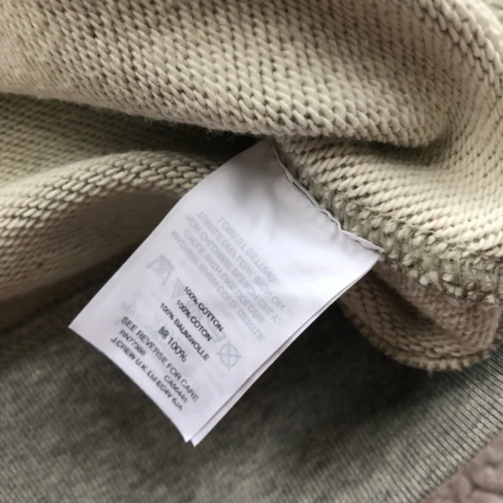 J. Crew Gray Sweatshirt w/ Asymmetrical Ruffle Detail szS